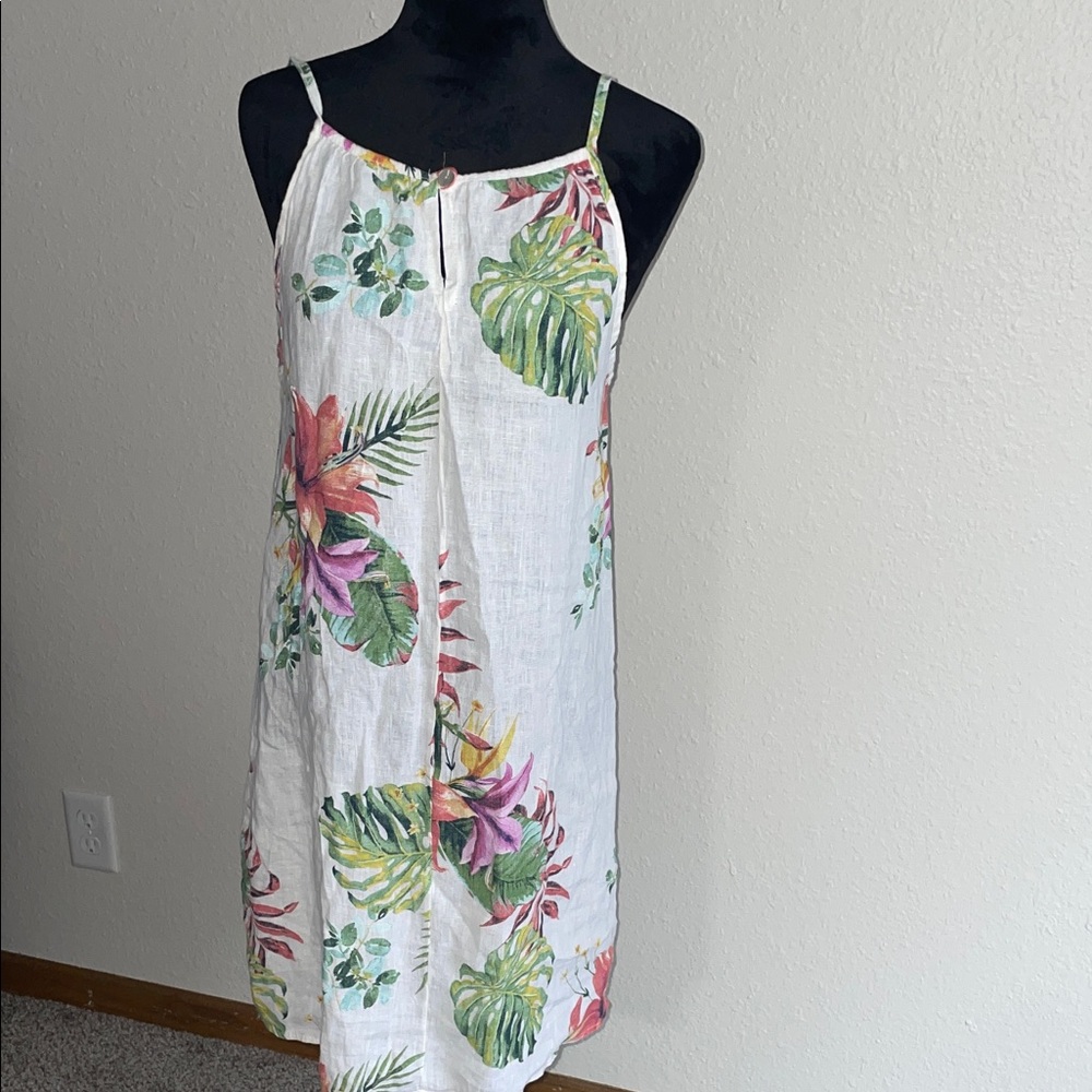 LUNGO L'ARNO Floral Print Sleeveless Dress